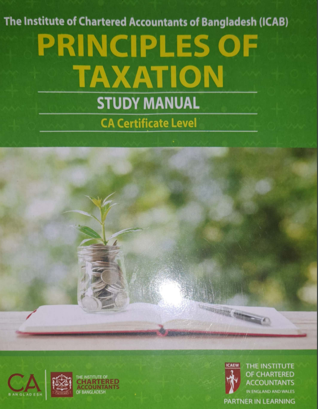 Principles of Taxation Study Manual CA Certificate Level-2023